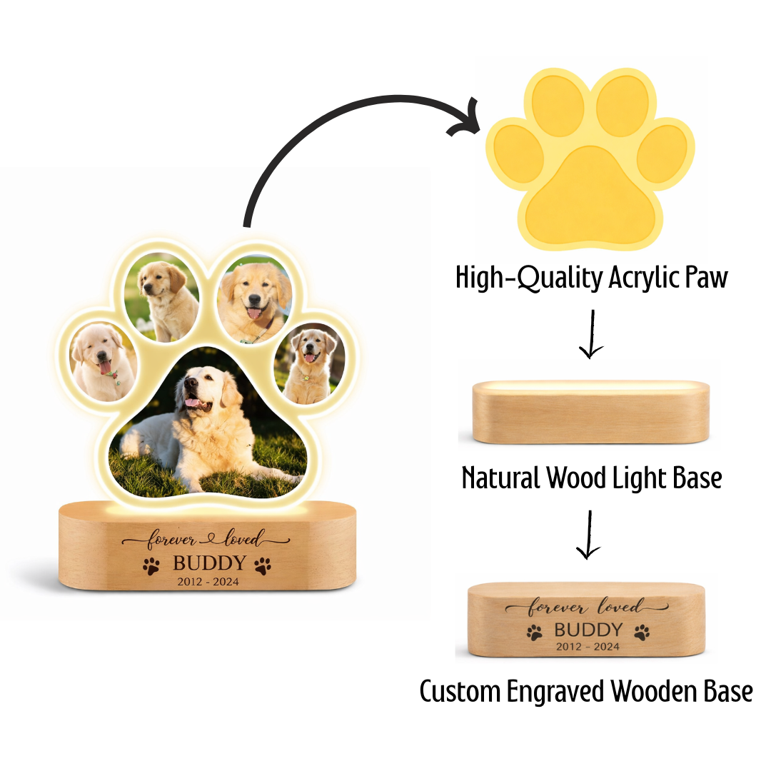 ForeverPaw™ Custom Pet Memorial Lamp